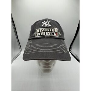 Vtg 2006 NY Yankees Division Series Hat Slouch Dad Cap MLB Twins Enterprise Grey